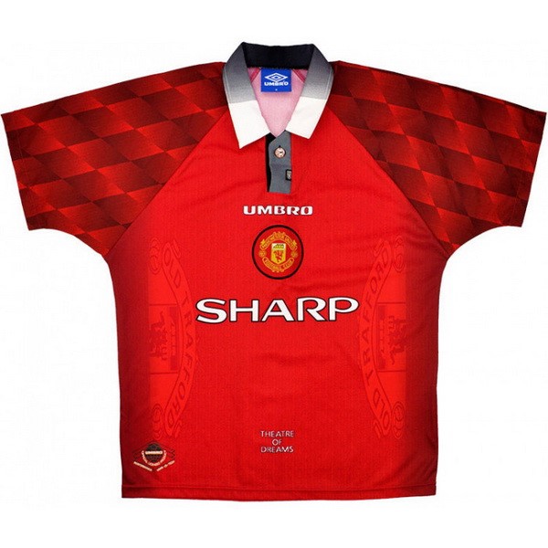 Camiseta Manchester United Replica Primera Ropa Retro 1996 1997 Rojo